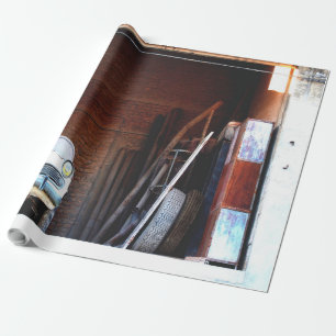 Old car wrapping paper