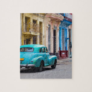 Old cars on the Havana streets Jigsaw Puzzle