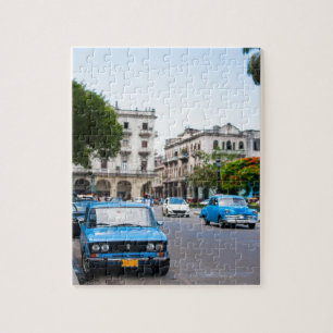 Old cars on the Havana streets Jigsaw Puzzle
