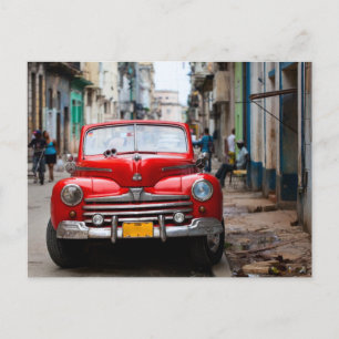 Old cars on the Havana streets Postcard
