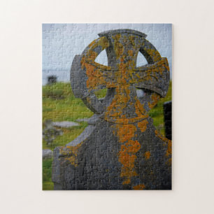 Old Celtic Cross Galway Ireland. Jigsaw Puzzle