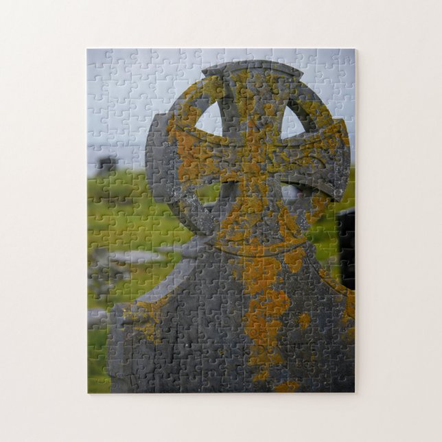 Old Celtic Cross Galway Ireland. Jigsaw Puzzle (Vertical)