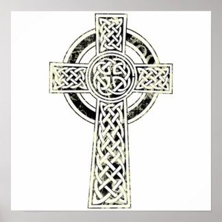 Old Celtic Cross Poster