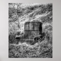Old chair photo in black and white