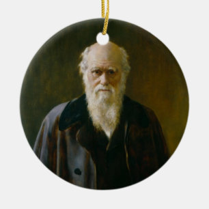 Old Charles Darwin Atheist A Ornament