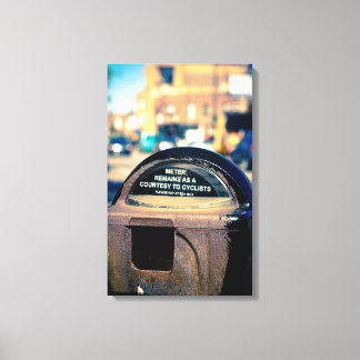 Old Chicago parking metre Canvas Print