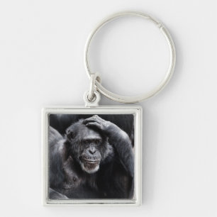 Old Chimpanzee key chain