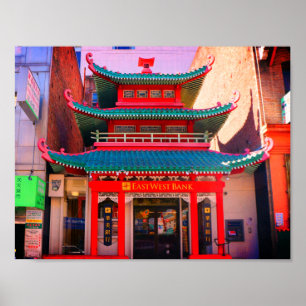 Old Chinese Telephone Exchange Poster