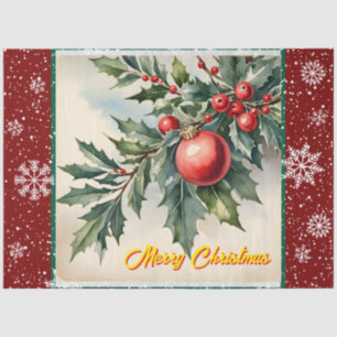 Old Christmas Beautiful Festive Collection Tissue Paper