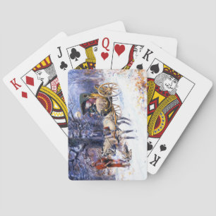 Old Christmas in New England (by Charles Russell) Playing Cards