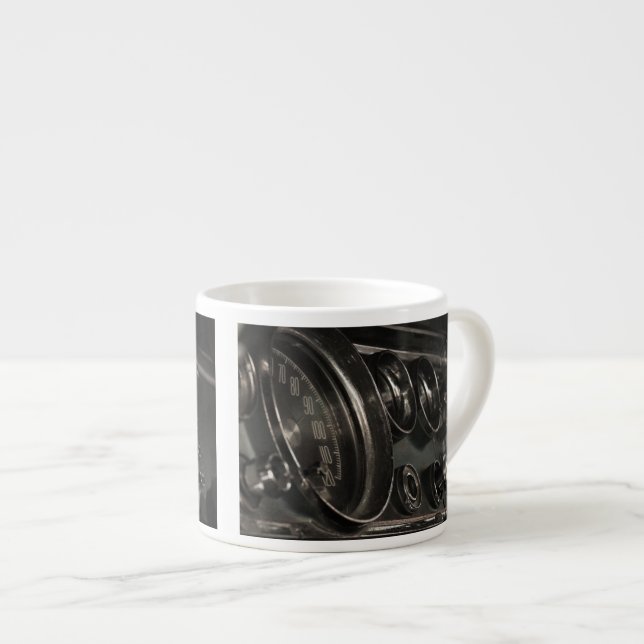 Old Chrysler Dashboard Close-up Espresso Mug (Front Right)
