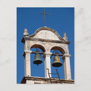 Old Church Twin Bells Postcard