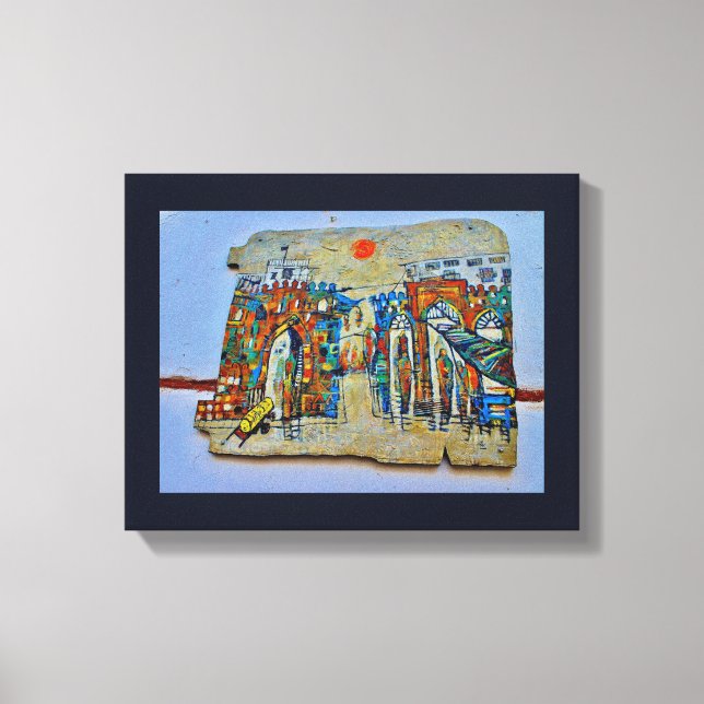 Old City Art Canvas Print (Front)