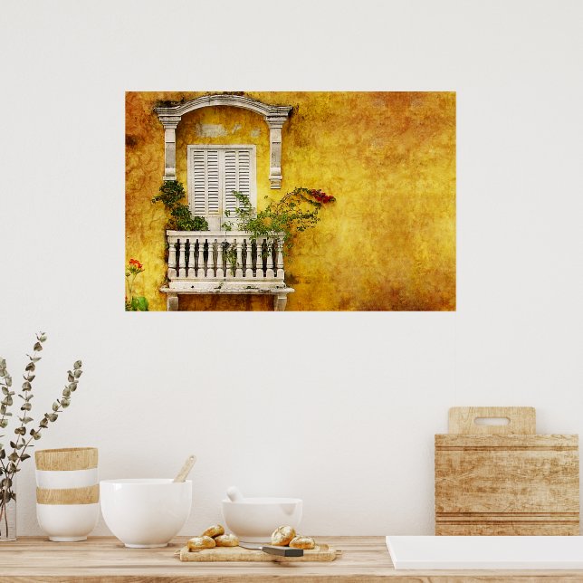 Old City Cartagena Poster (Kitchen)
