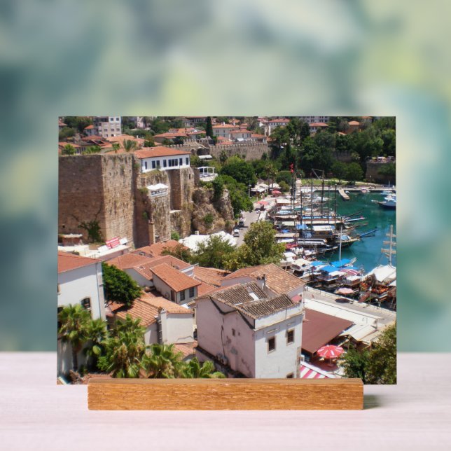 Old city Kaleici  of  Antalya Acrylic Sign (Neutral)
