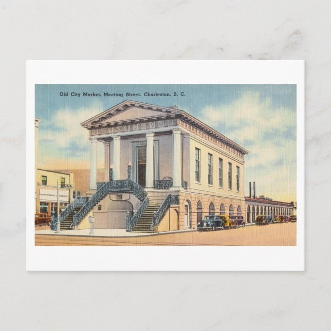 Old City Market in Charleston, South Carolina, Postcard (Front)
