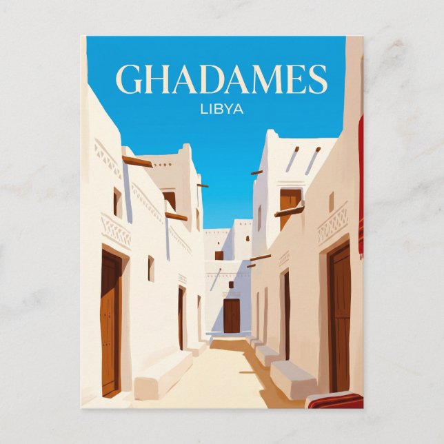 Old City of Ghadames Libya Postcard (Front)