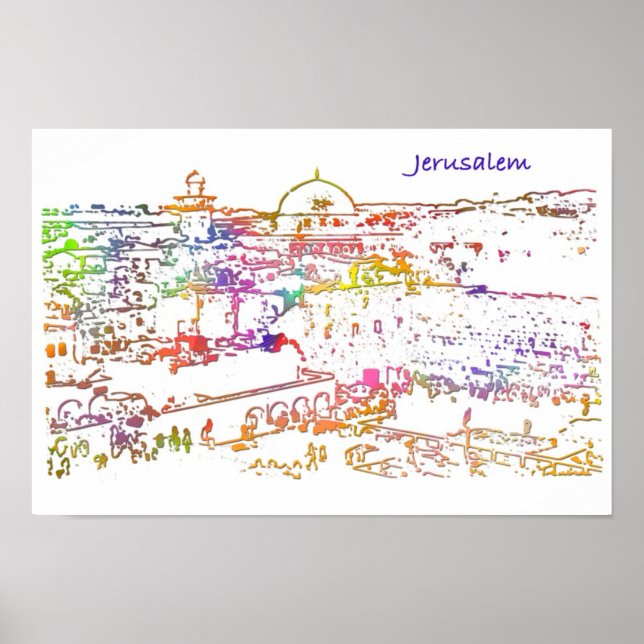 Old City of Jerusalem Poster (Front)