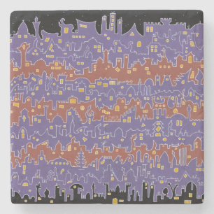Old City – Sana’a - 2 - Marble Stone Coaster