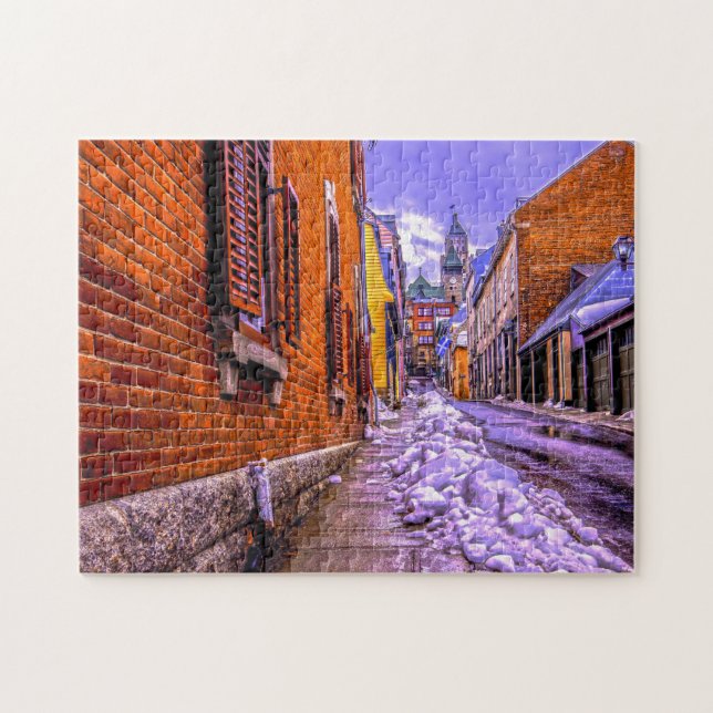 Old City Streets Quebec. Jigsaw Puzzle (Horizontal)