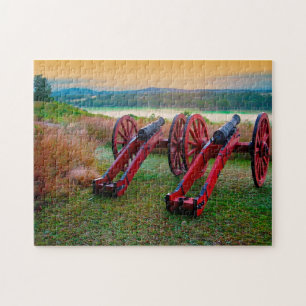 Old Civil War Cannons. Jigsaw Puzzle