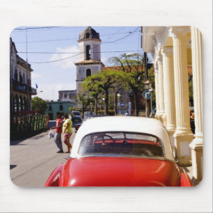 Old classic American auto in Guanabacoa a town Mouse Mat