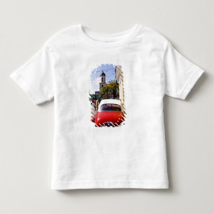 Old classic American auto in Guanabacoa a town Toddler T-Shirt