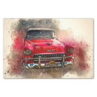 Old Classic Car Decoupage