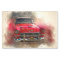 Old Classic Car Decoupage