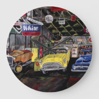 Old Classic Car Wall Clock