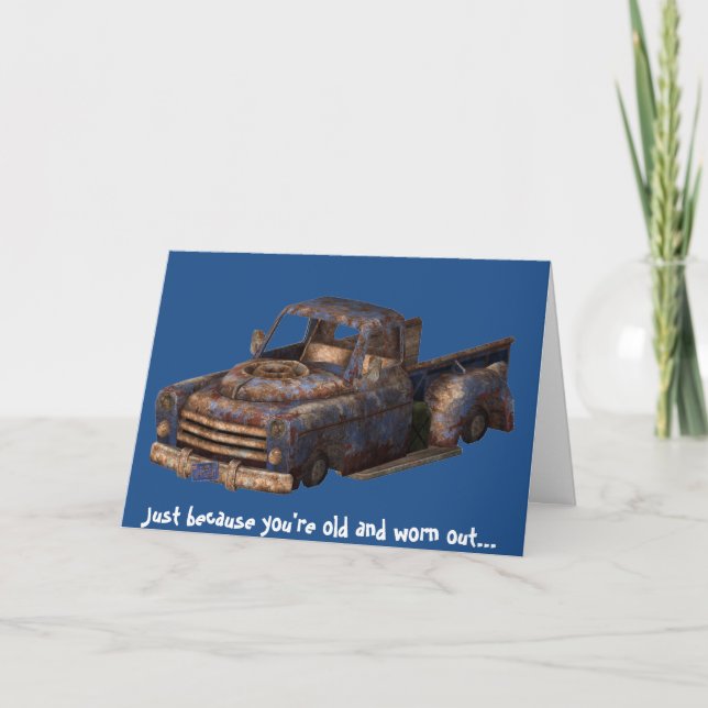 Old Classic Truck-er, Greeting Card With Envelope (Front)