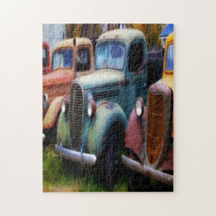 Old classic trucks puzzle