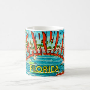 Old Clearwater Florida Postcard Mug