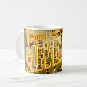 Old Cleveland Ohio Postcard Mug