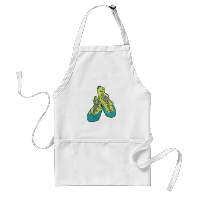 Old climbing shoes rock climbing standard apron (Front)