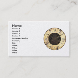 Old Clock Business Card