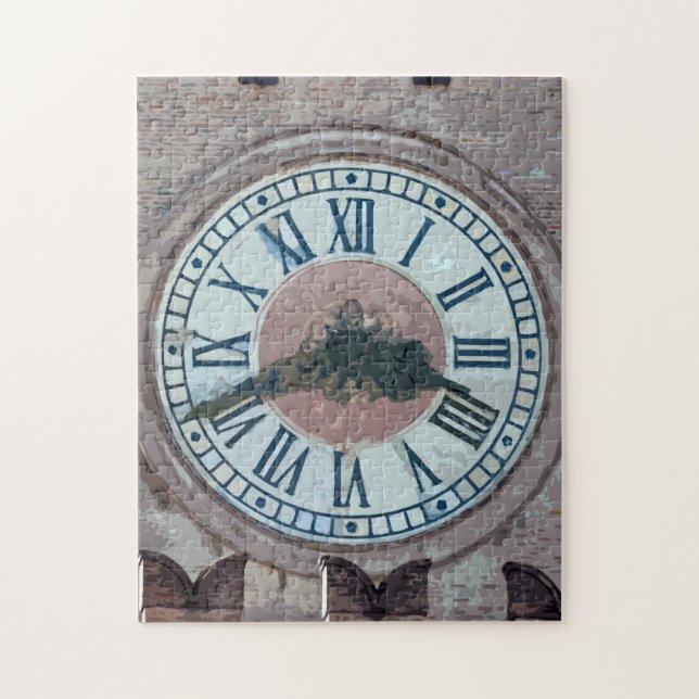 Old clock view jigsaw puzzle (Vertical)