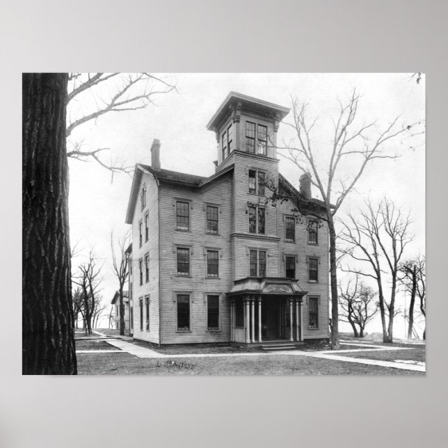Old College, Evanston, built in 1855 Poster (Front)