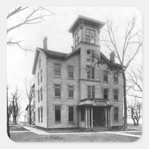 Old College, Evanston, built in 1855 Square Sticker