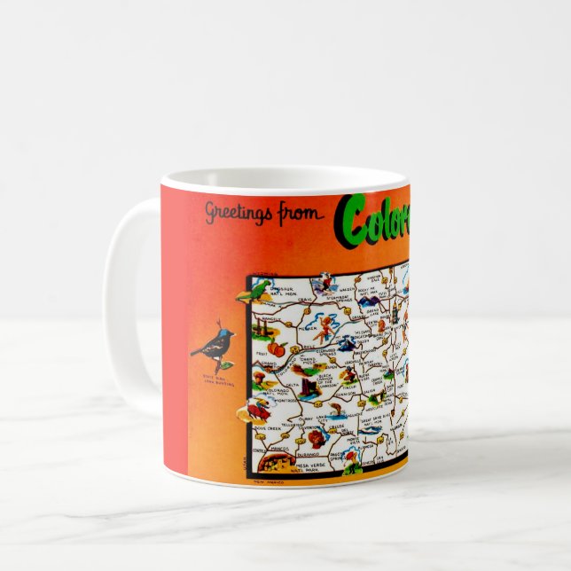 Old Colourful Colorado Mug (Front Left)