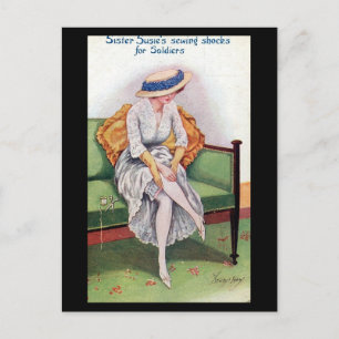 Old Comic Postcard - Sister Susie