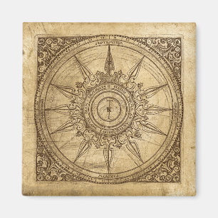 Old Compass Rose Magnet