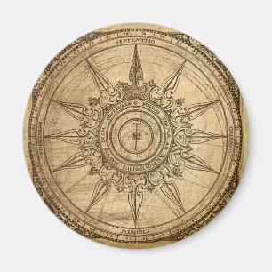 Old Compass Rose Magnet