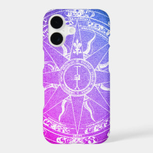 Old Compass Rose Purple iPhone Case