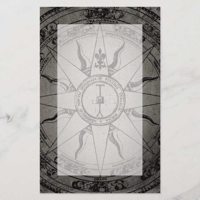 Old Compass Rose Stationery (Front)