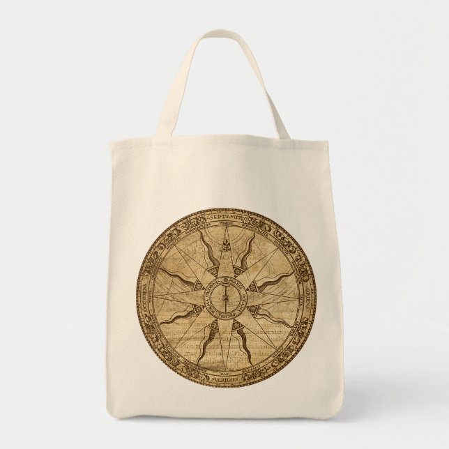 Old Compass Rose Tote Bag (Front)