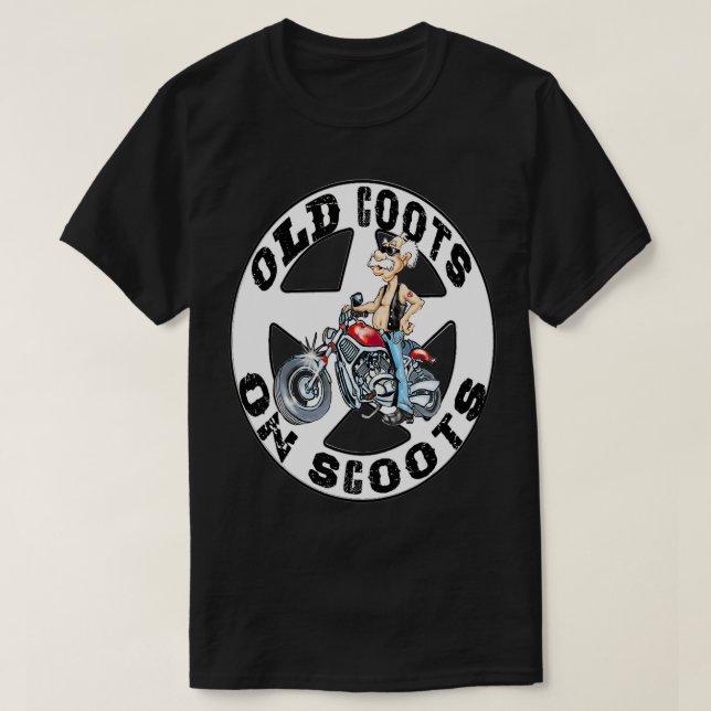 Old Coots On Scoots T-Shirt (Design Front)
