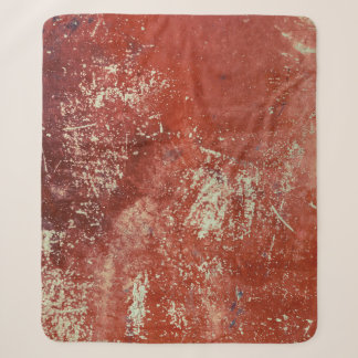 Old Copper: Vivid Metal Texture. Sherpa Blanket
