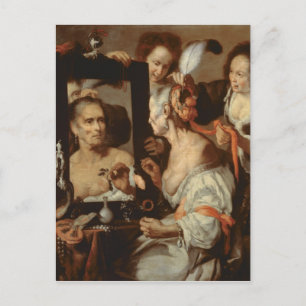 Old Coquette Postcard