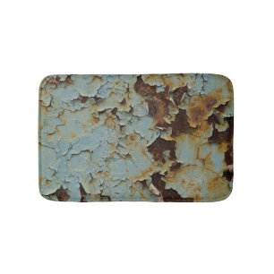 Old, corroded rusty metallic background. bath mat